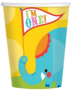 Disguise 1st Birthday Cups 8pk