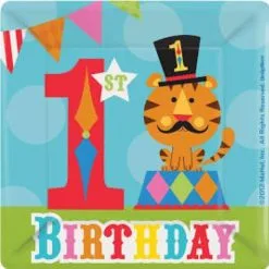 Disguise 1st Birthday Paper Plates - 8 Pack