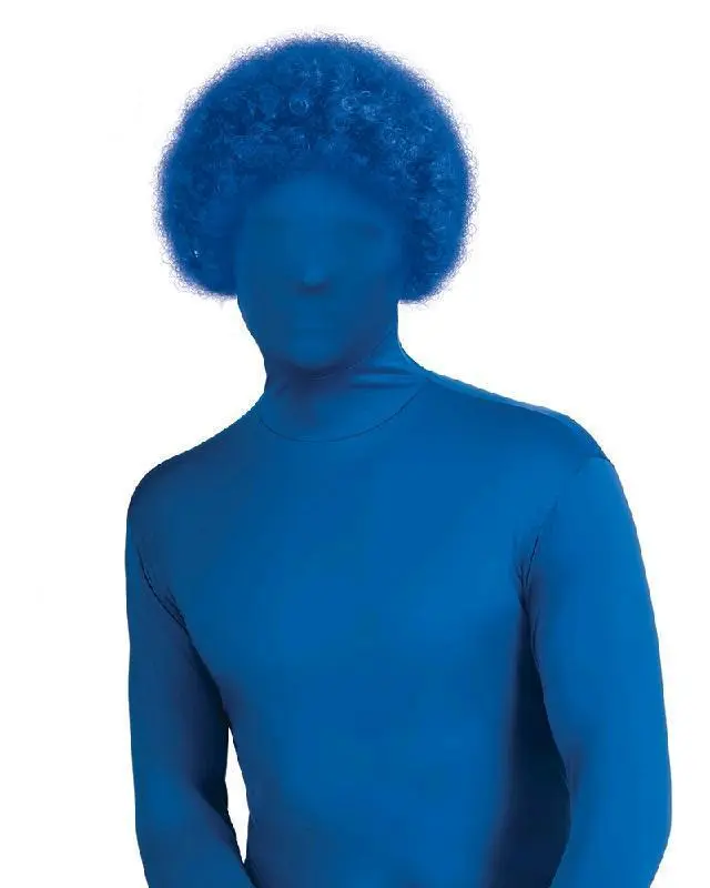2nd Skin Blue Wig For Adults - Image 2