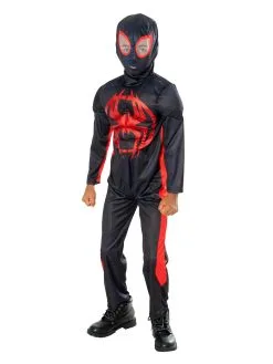 Miles Morales Spider-Man Costume For Kids - Marvel Spider-Verse