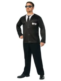 Agent H Costume Top For Adults - Men In Black 4