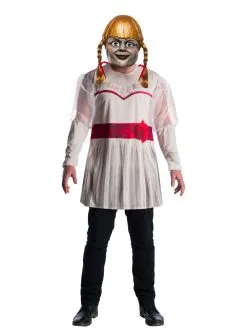 Annabelle Costume Top And Mask For Adults - Warner Bros Annabelle