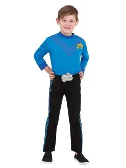 Anthony Blue Wiggle Deluxe Costume To Toddlers & Kids - The Wiggles