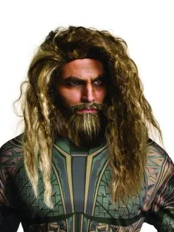 Aquaman Beard And Wig Set For Adults - Warner Bros Aquaman
