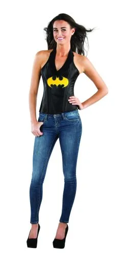 Batgirl Leather-Look Halter Top For Adults - Warner Bros DC Comics