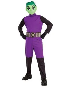 Beast Boy Costume For Kids - Warner Bros Teen Titans