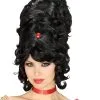 Beehive Black Wig For Adults