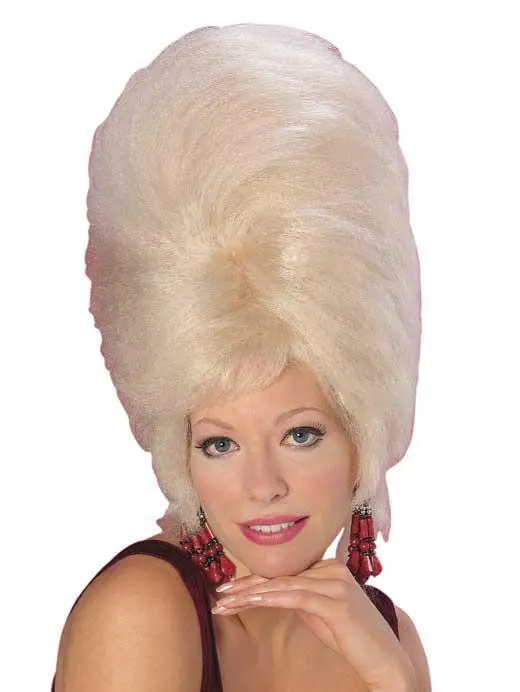 Beehive Blonde Wig For Adults