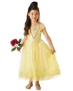 Belle Live Action Deluxe Costume For Kids - Disney Beauty And The Beast