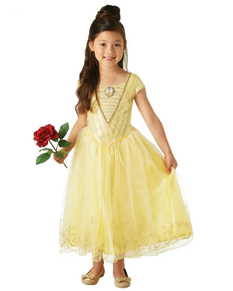 Belle Live Action Deluxe Costume For Kids - Disney Beauty And The Beast