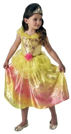 Belle Rainbow Deluxe Costume For Kids - Disney Beauty And The Beast