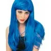 Blue Glamour Wig For Adults