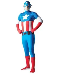 Captain America 2nd Skin Costume For Adults - Marvel Avengers