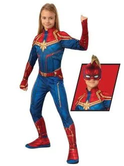 Captain Marvel Hero Costume For Kids - Marvel Captain Marvel