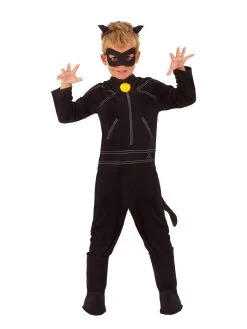 Cat Noir Miraculous Ladybug Costume For Kids - MLB