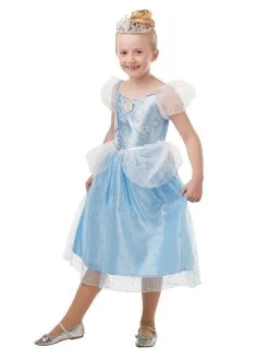 Cinderella Glitter & Sparkle Deluxe Costume For Kids - Disney Cinderella