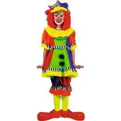 FUNNY FASHION Clown Olivia Costume For Kids