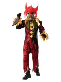 Crazy Clown Costume For Adults