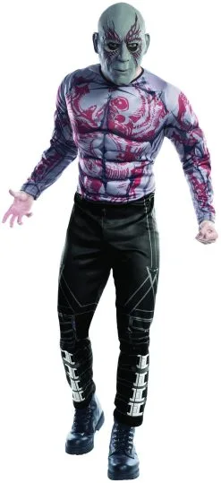 Drax The Destroyer Deluxe Costume For Adults - Marvel Guardians Of The Galaxy