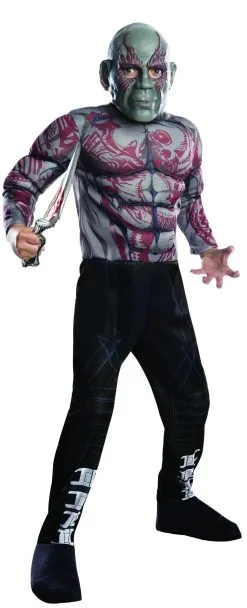 Drax The Destroyer Deluxe Costume For Kids - Marvel Guardians Of The Galaxy