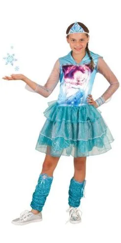 Elsa Hooded Tutu Costume For Kids - Disney Frozen