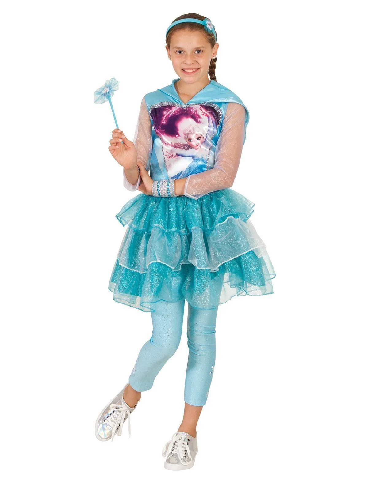 Elsa Hooded Tutu Costume For Kids - Disney Frozen - Image 3