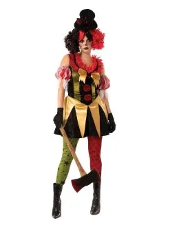 Evil Clown Lady Costume For Adults