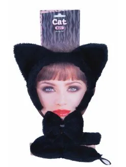 Black Cat Costume Kit For Adults