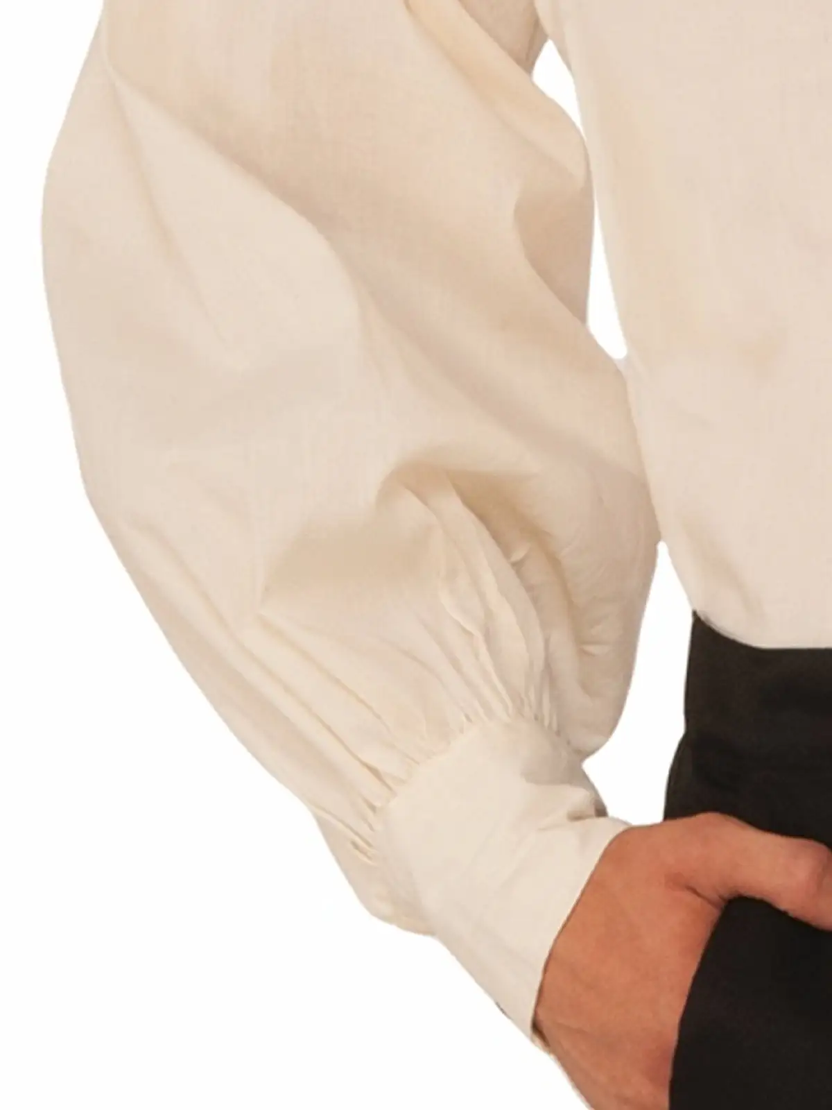 Steampunk Beige Men's Shirt For Adults - Image 3