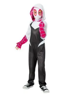 Ghost Spider Spider-Verse Deluxe Costume For Kids - Marvel Spider-Man