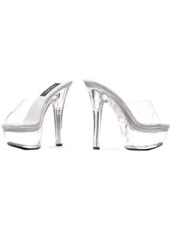 Glass Slipper Platform Stiletto Shoe US Size For Adults