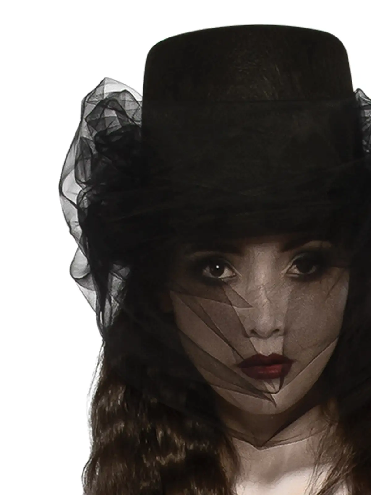 Heart Of Darkness Top Hat With Veil - Image 2