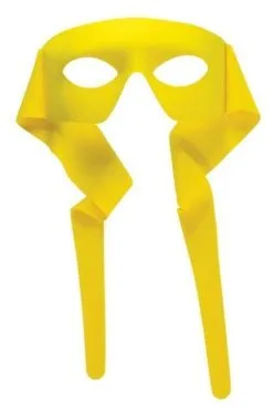 Forum Novelties Hero Yellow Mask With Rear Tie For Adults