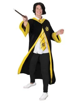 Hufflepuff Deluxe Robe For Adults - Warner Bros Harry Potter
