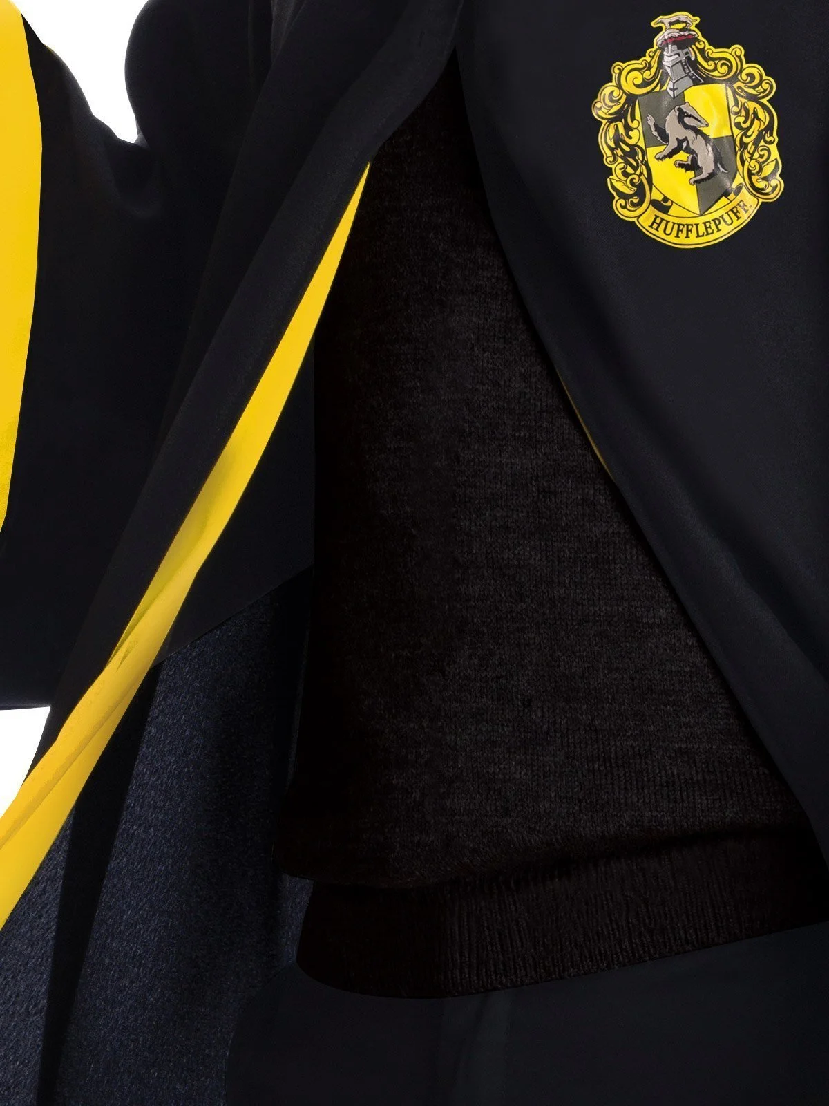 Hufflepuff Deluxe Robe For Adults - Warner Bros Harry Potter - Image 3