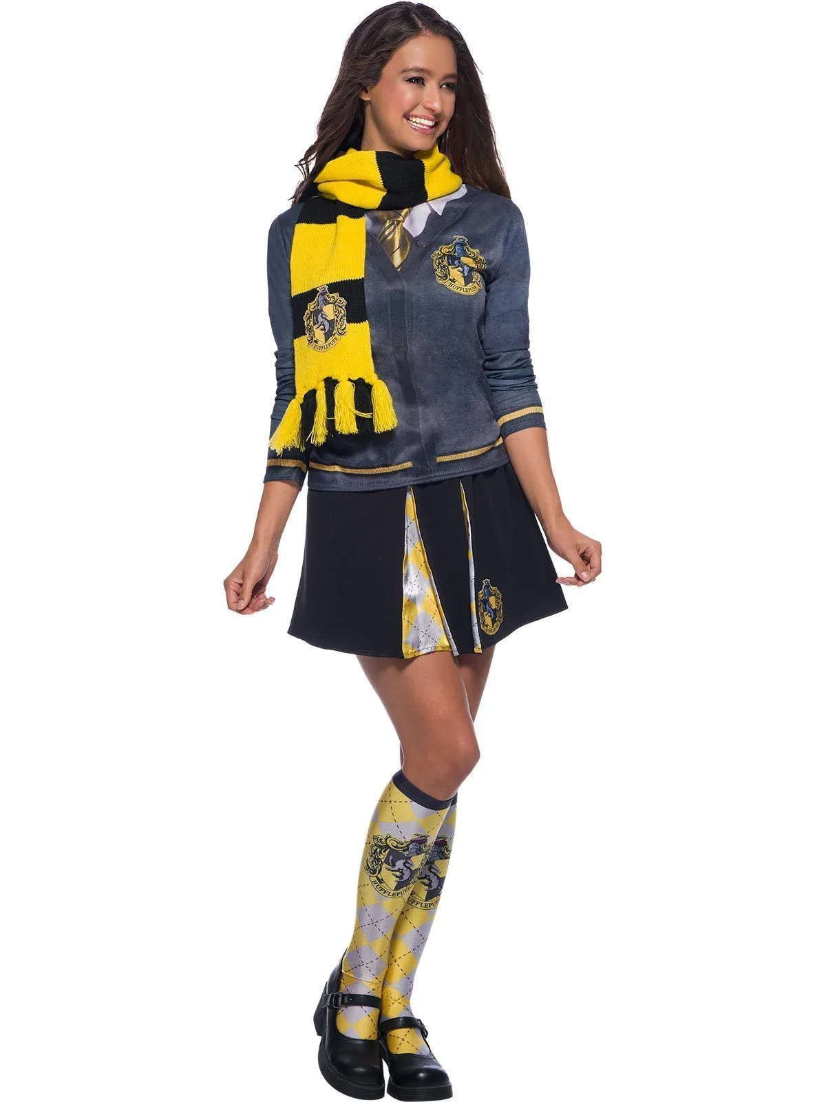 Hufflepuff Deluxe Scarf For Kids - Warner Bros Harry Potter - Image 2