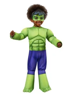 Hulk Deluxe Costume For Toddlers - Marvel Spidey & His Amazing Friends