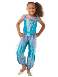 Jasmine Gem Princess Costume For Kids - Disney Aladdin