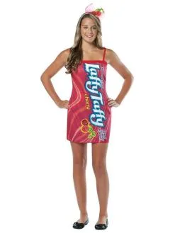 Laffy Taffy Cherry Tank Dress Costume For Tweens