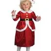 Lil' Mrs Claus Dress And Apron Set For Toddlers & Kids