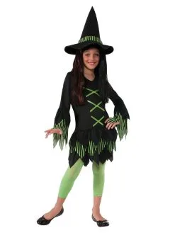 Lime Witch Costume For Kids