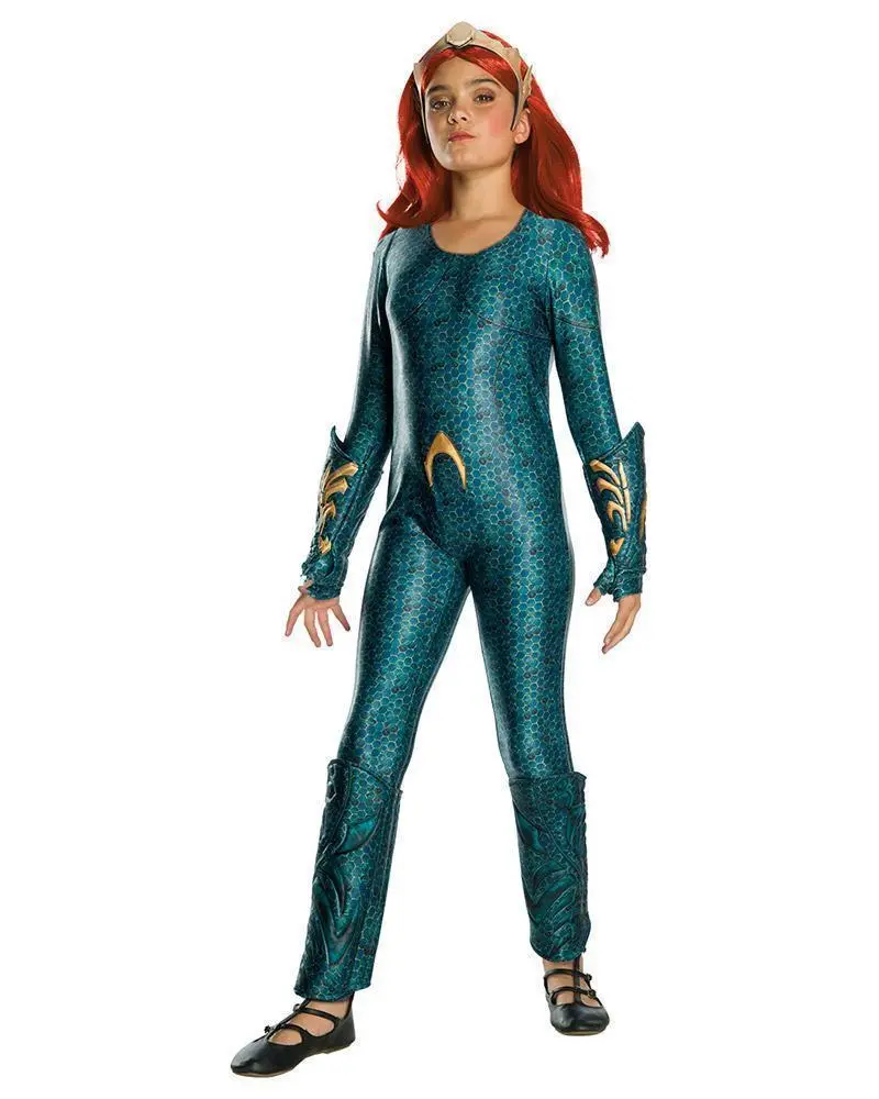 Mera Deluxe Costume For Kids - Warner Bros Aquaman