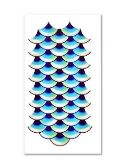 Mermaid Scales Large Temporary Tattoo Kit