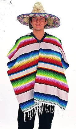 Mexican Poncho For Adults