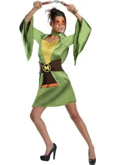 Michelangelo Kimono Costume For Adults - Nickelodeon Teenage Mutant Ninja Turtles