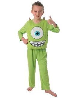 Mike Wazowski Deluxe Costume For Kids - Disney Pixar Monsters Inc