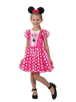 Minnie Mouse Pink Deluxe Costume For Toddlers & Kids - Disney Mickey Mouse