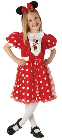 Minnie Mouse Red Glitz Costume For Kids - Disney Mickey Mouse