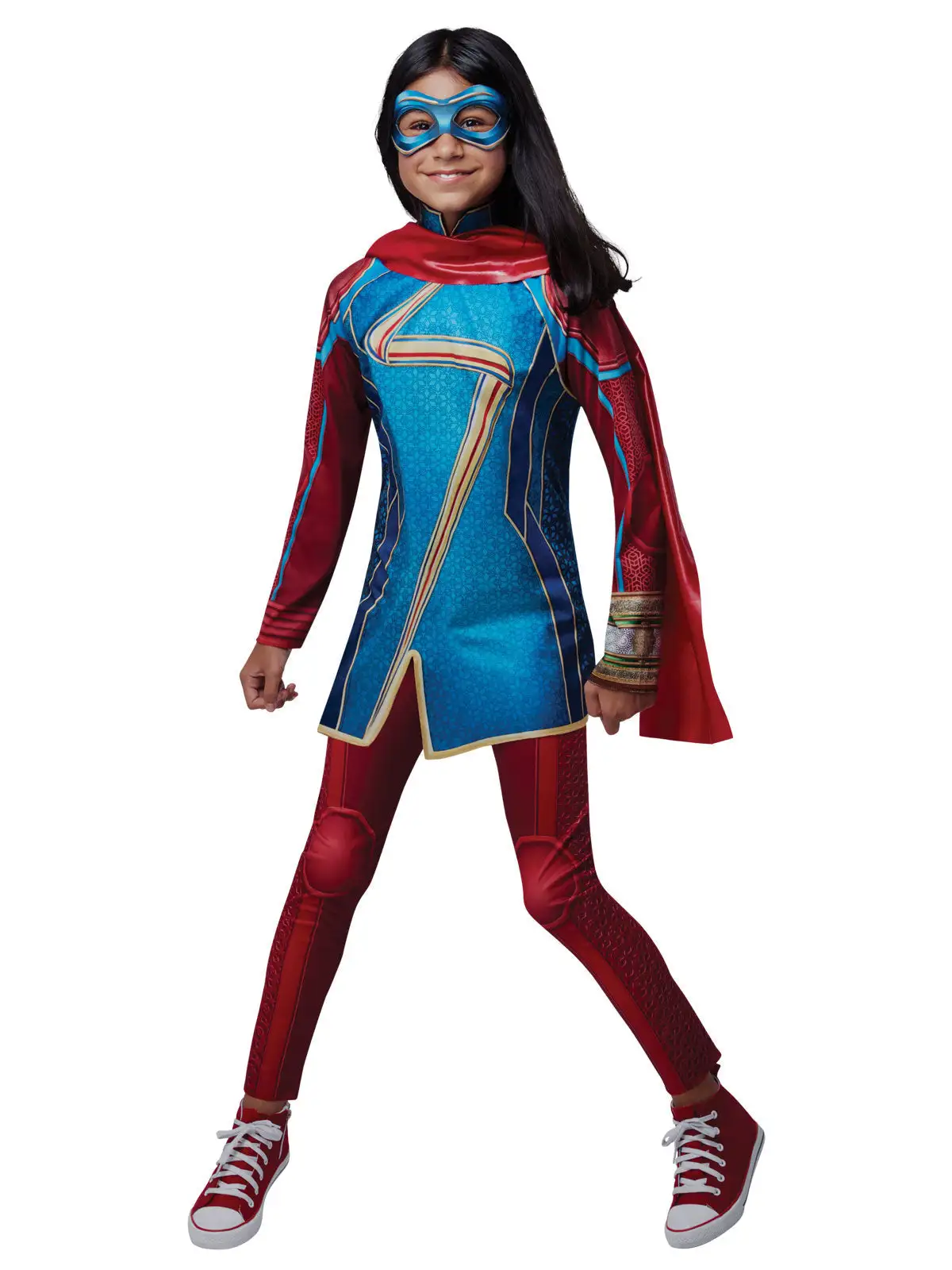 Ms Marvel Classic Costume For Kids - Marvel Captain Marvel