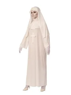 Nun White Costume For Adults